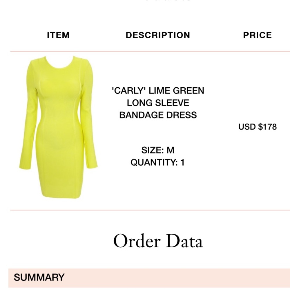 Yellow Long Sleeve Bodycon Dress